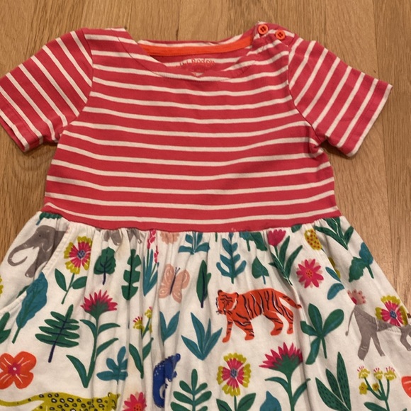 Mini Boden Animal Print Dress size 4-5 - Picture 2 of 5